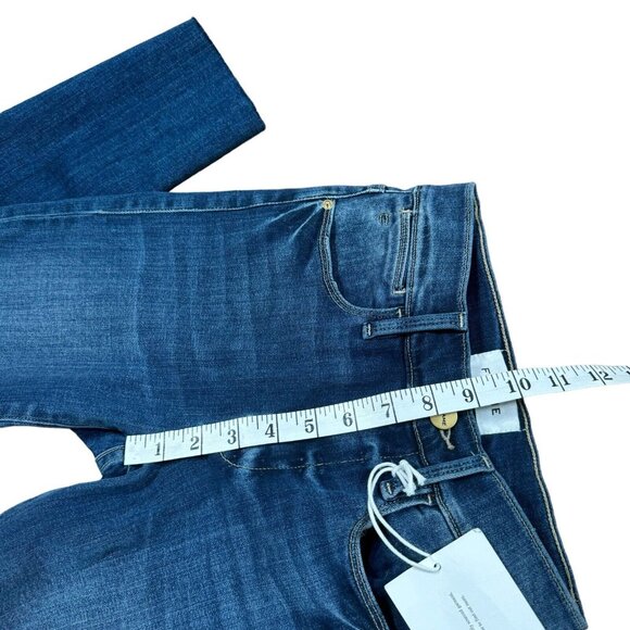 NWT Frame Denim Women's Le High Straight‎ Tulip Raw Hem Blue Jeans Sz 24 - Picture 8 of 10
